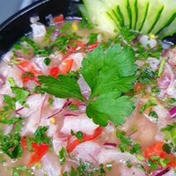 Ceviche peixe branco